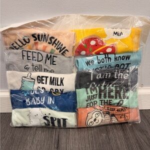 Peanutshell set of 10 Colorful Baby Bibs - NWT